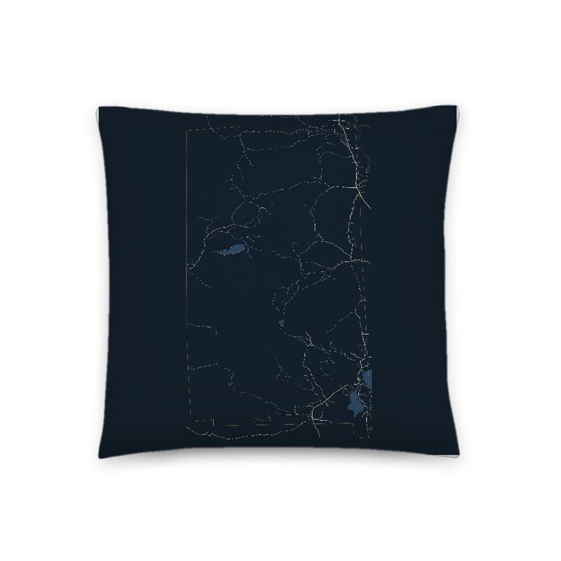 Chatham Map Throw Pillow