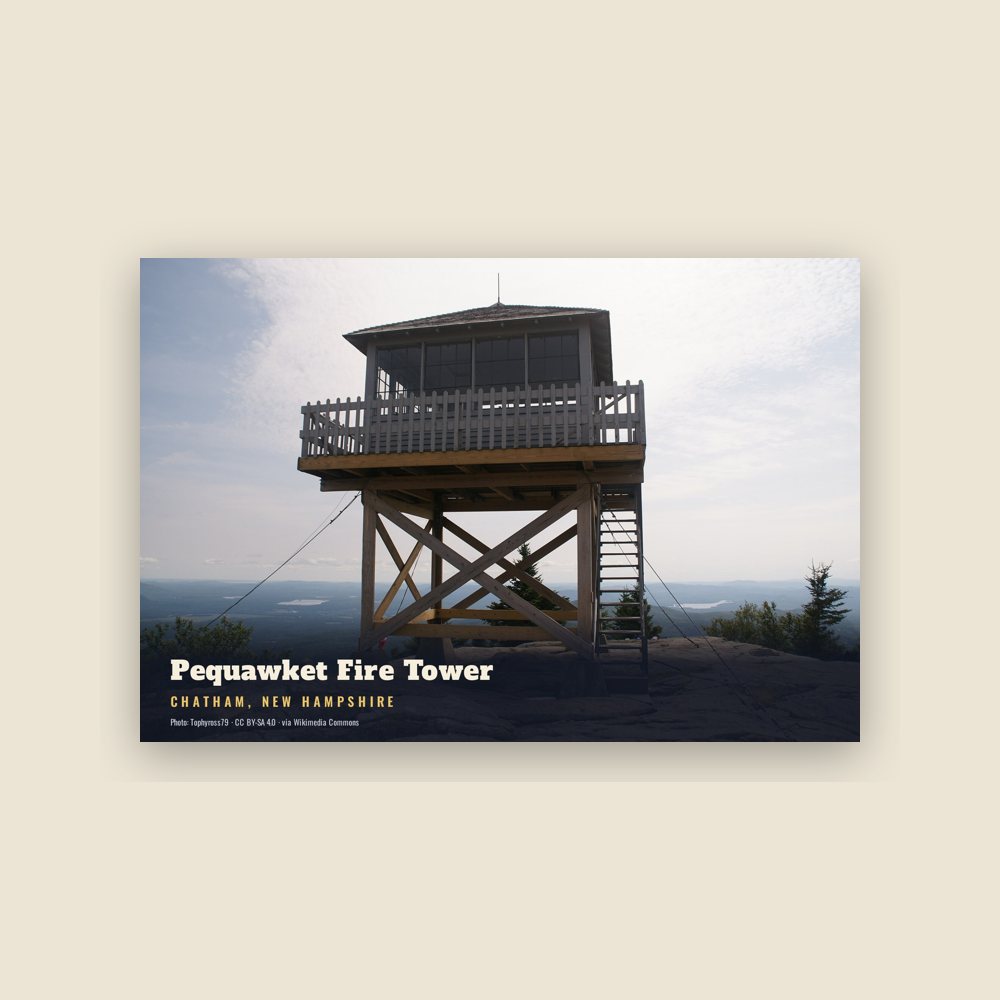 Chatham Pequawket Fire Tower Postcard