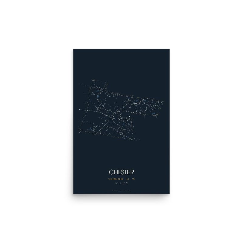 Chester Street Map Poster · Midnight