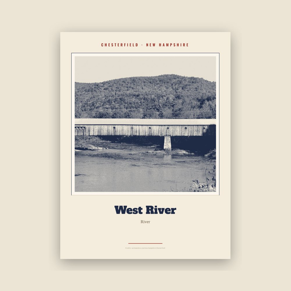 Chesterfield West River Landmark Print