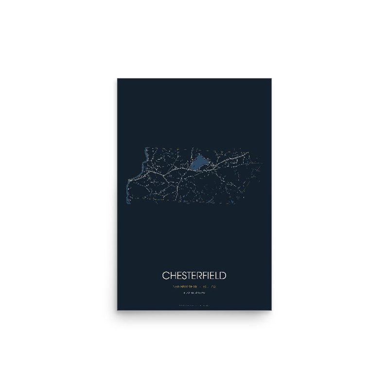 Chesterfield Street Map Poster · Midnight
