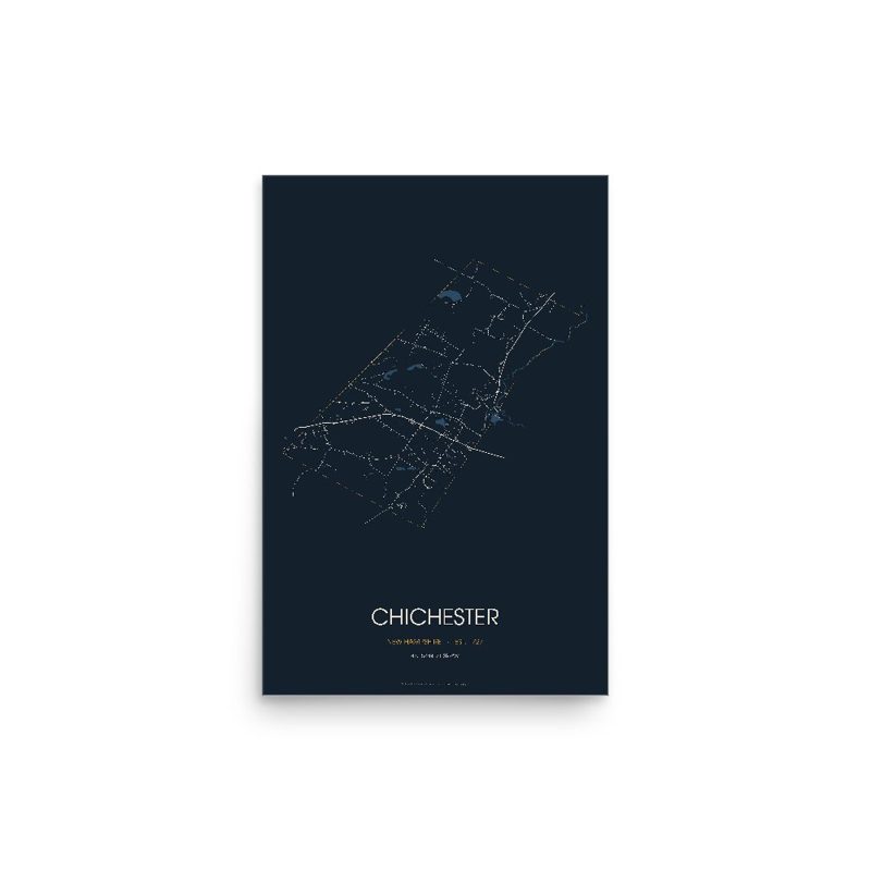 Chichester Street Map Poster · Midnight