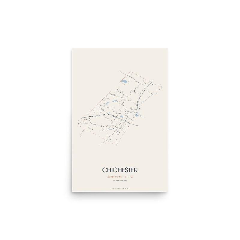 Chichester Street Map Poster · Linen