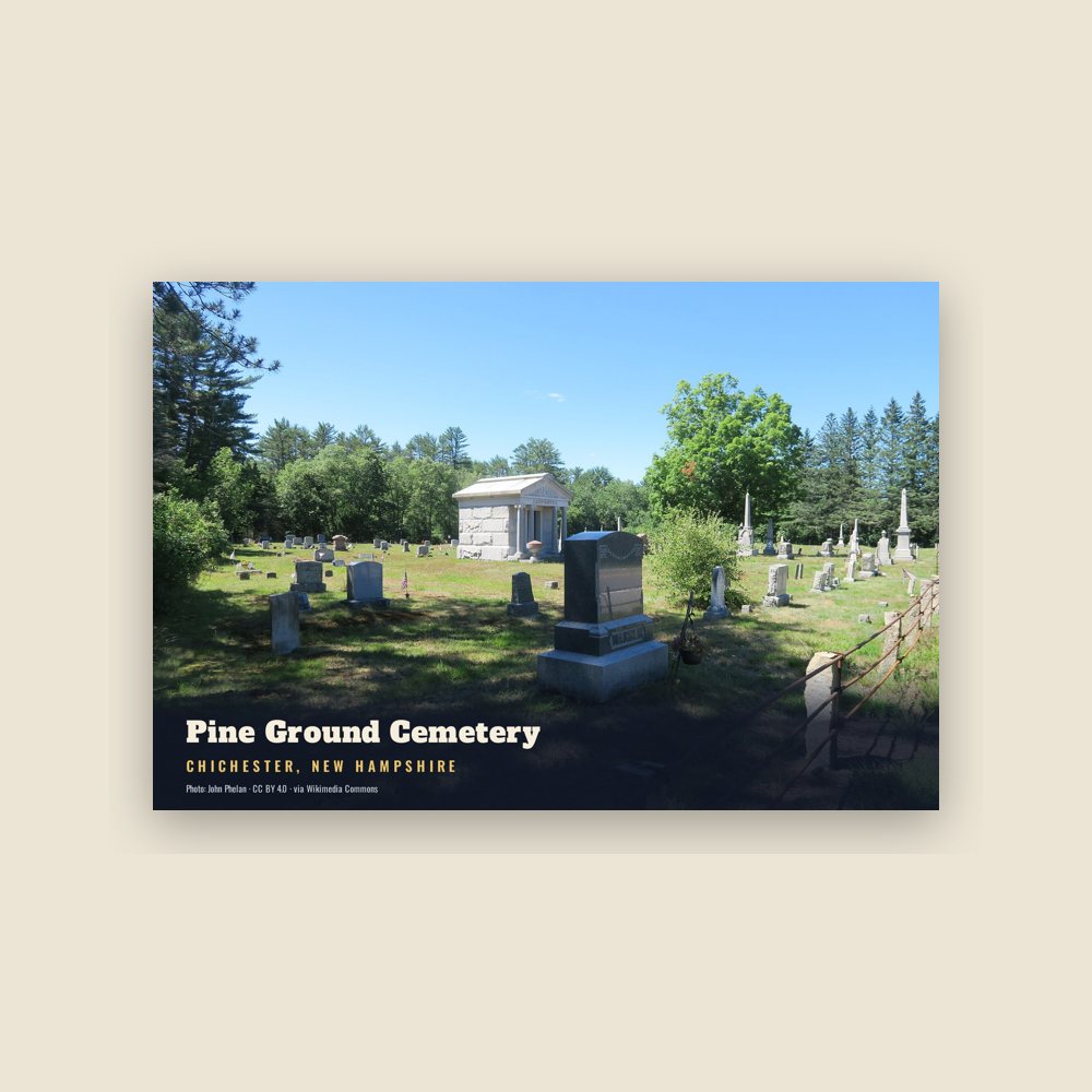 Chichester Pine Ground Cemetery Postcard