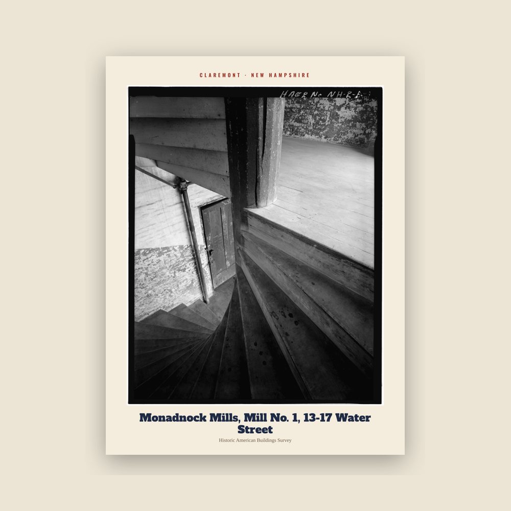 Claremont Monadnock Mills, Mill No. 1, 13-17 Water Street Archive Print