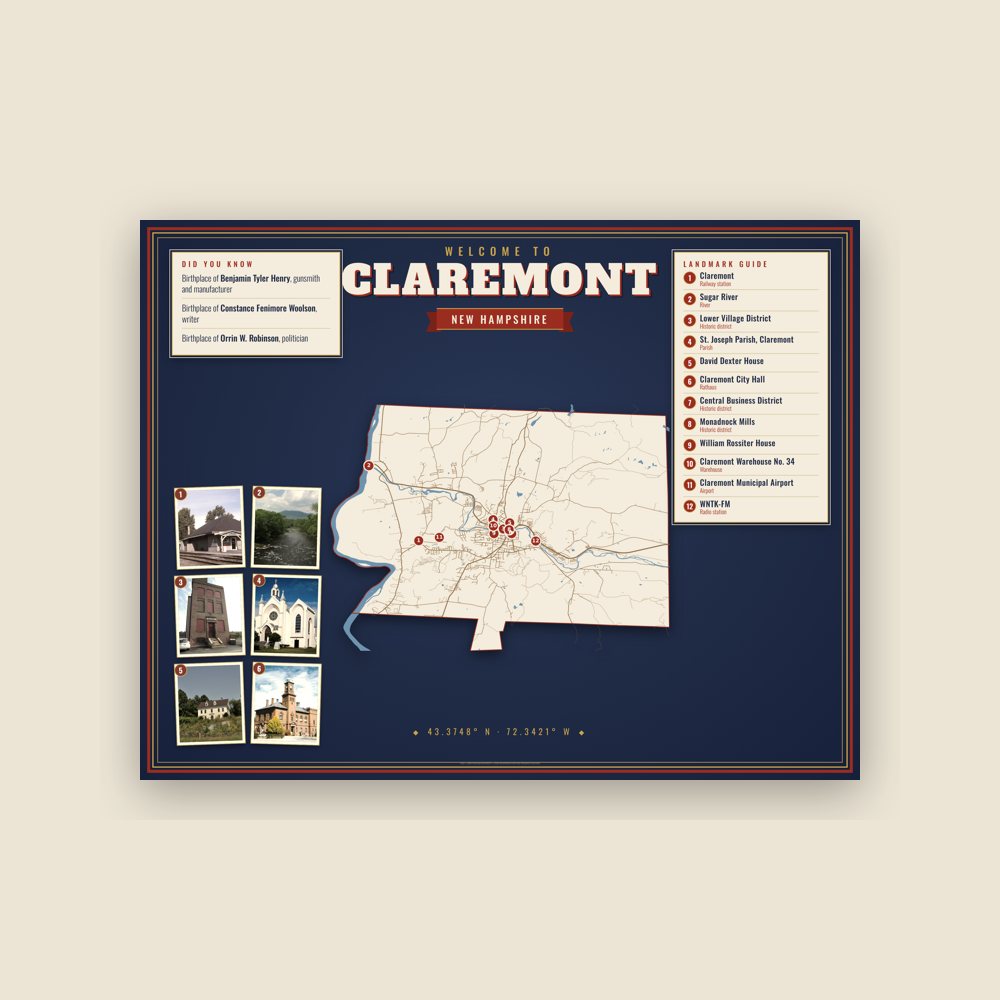 Claremont Map Placemat