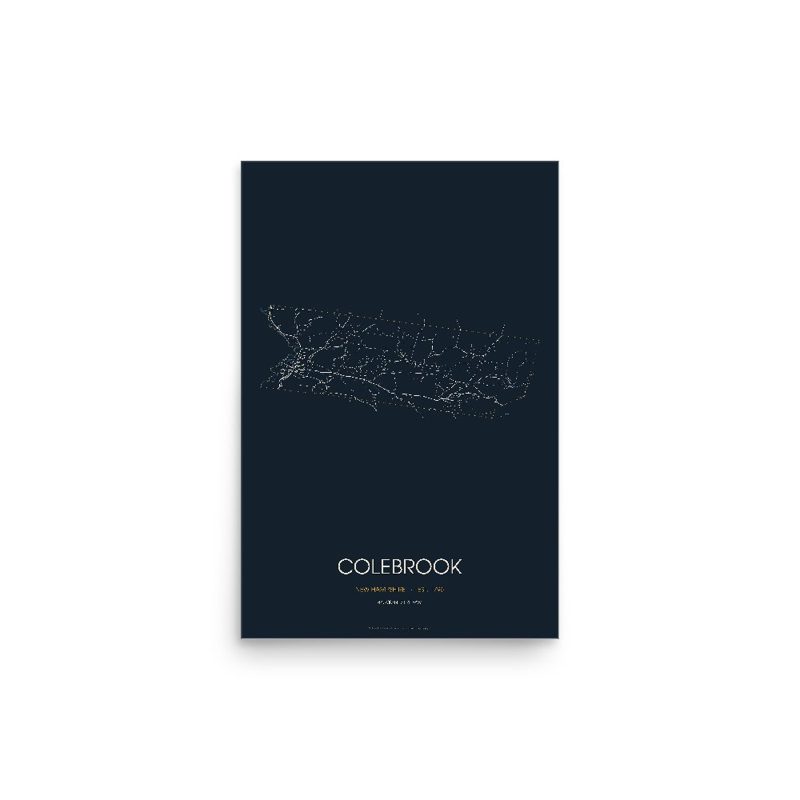Colebrook Street Map Poster · Midnight