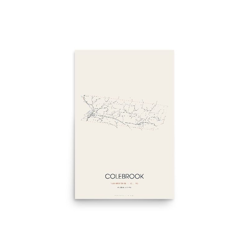 Colebrook Street Map Poster · Linen