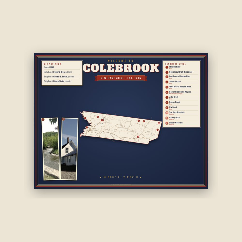 Colebrook Map Placemat
