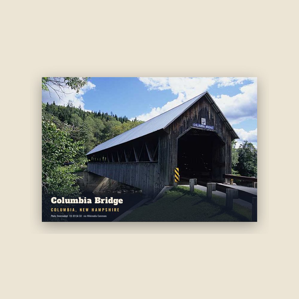 Columbia Columbia Bridge Postcard
