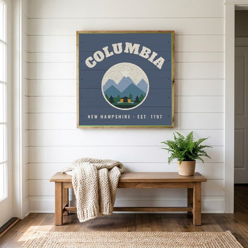 Columbia Hometown Wood Sign