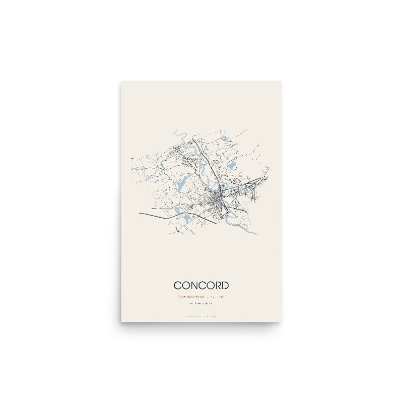 Concord Street Map Poster · Linen