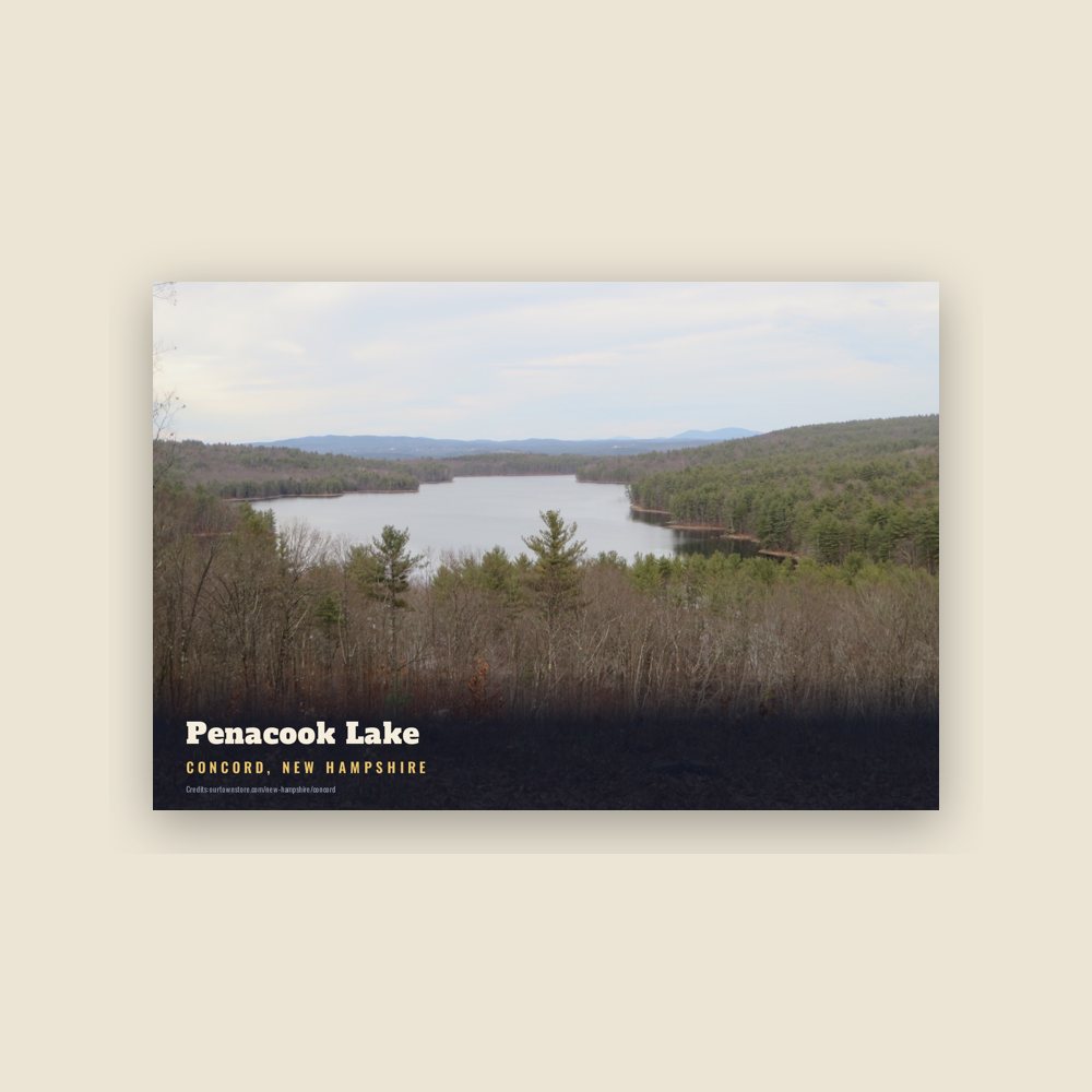 Concord Penacook Lake Postcard