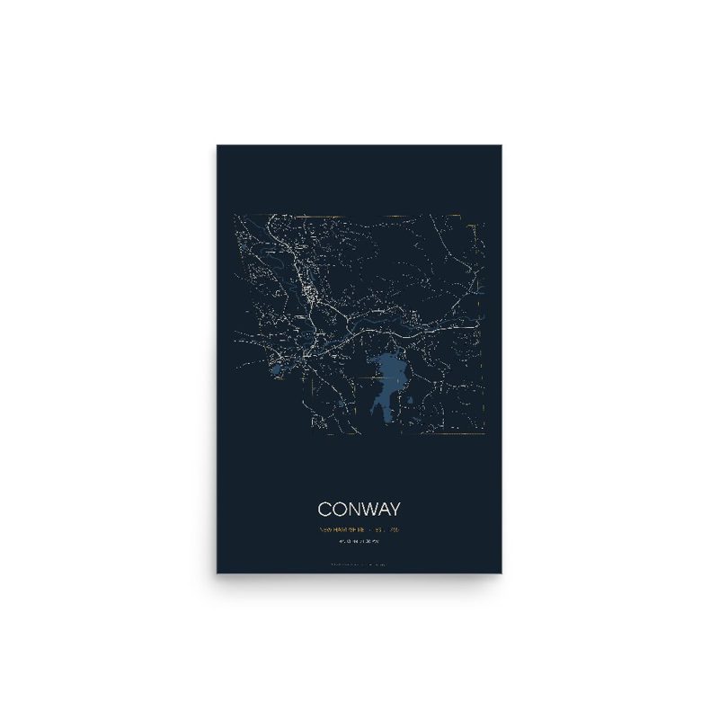 Conway Street Map Poster · Midnight
