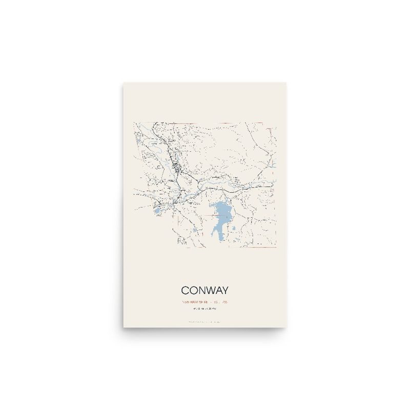Conway Street Map Poster · Linen