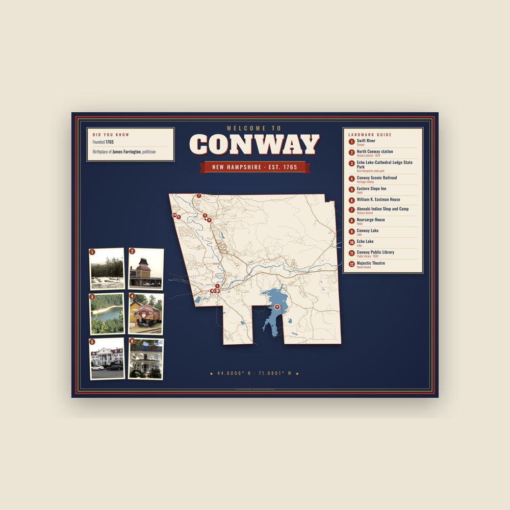 Conway Map Placemat