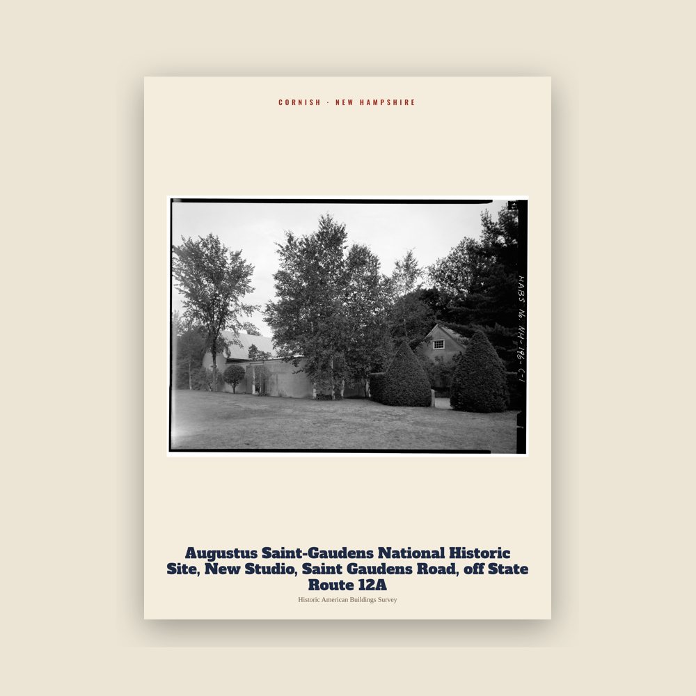 Cornish Augustus Saint-Gaudens National Historic Site, New Studio, Saint Gaudens Road, off State Route 12A Archive Print