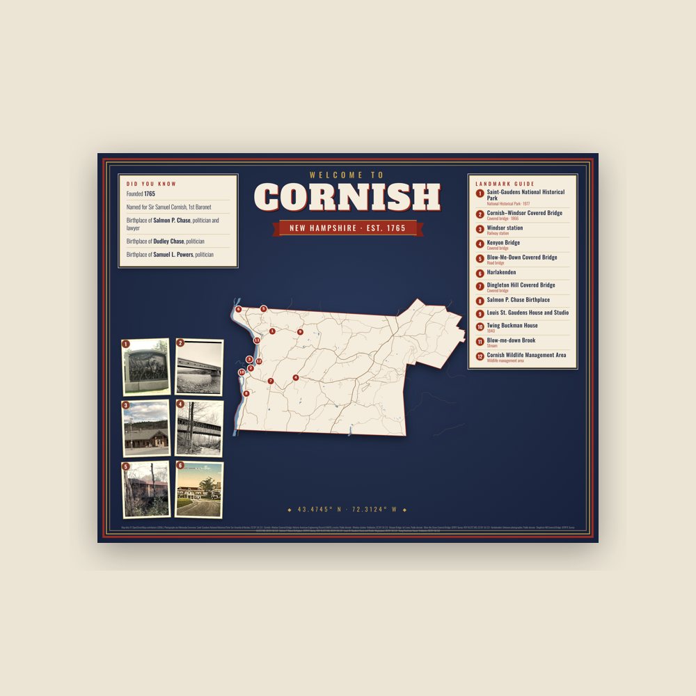 Cornish Map Placemat