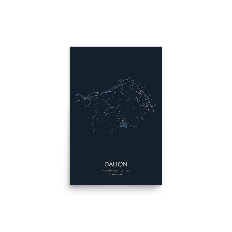 Dalton Street Map Poster · Midnight