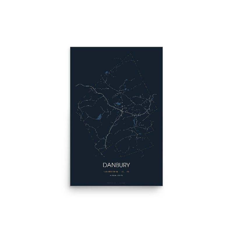 Danbury Street Map Poster · Midnight