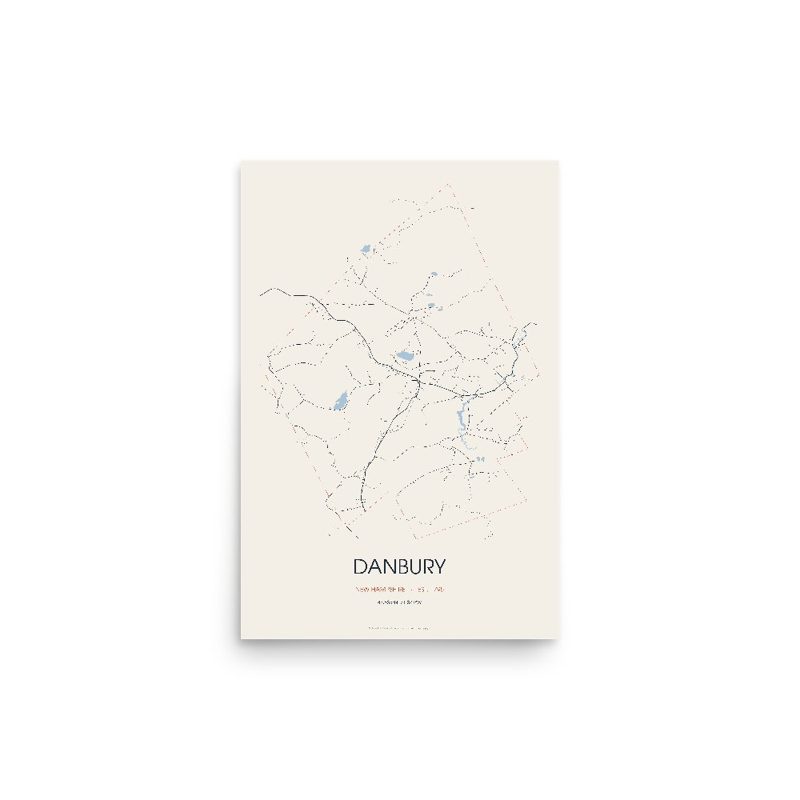 Danbury Street Map Poster · Linen