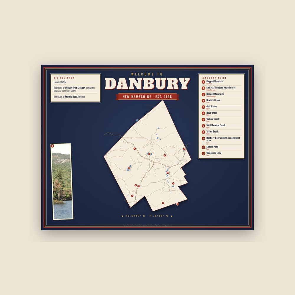 Danbury Map Placemat