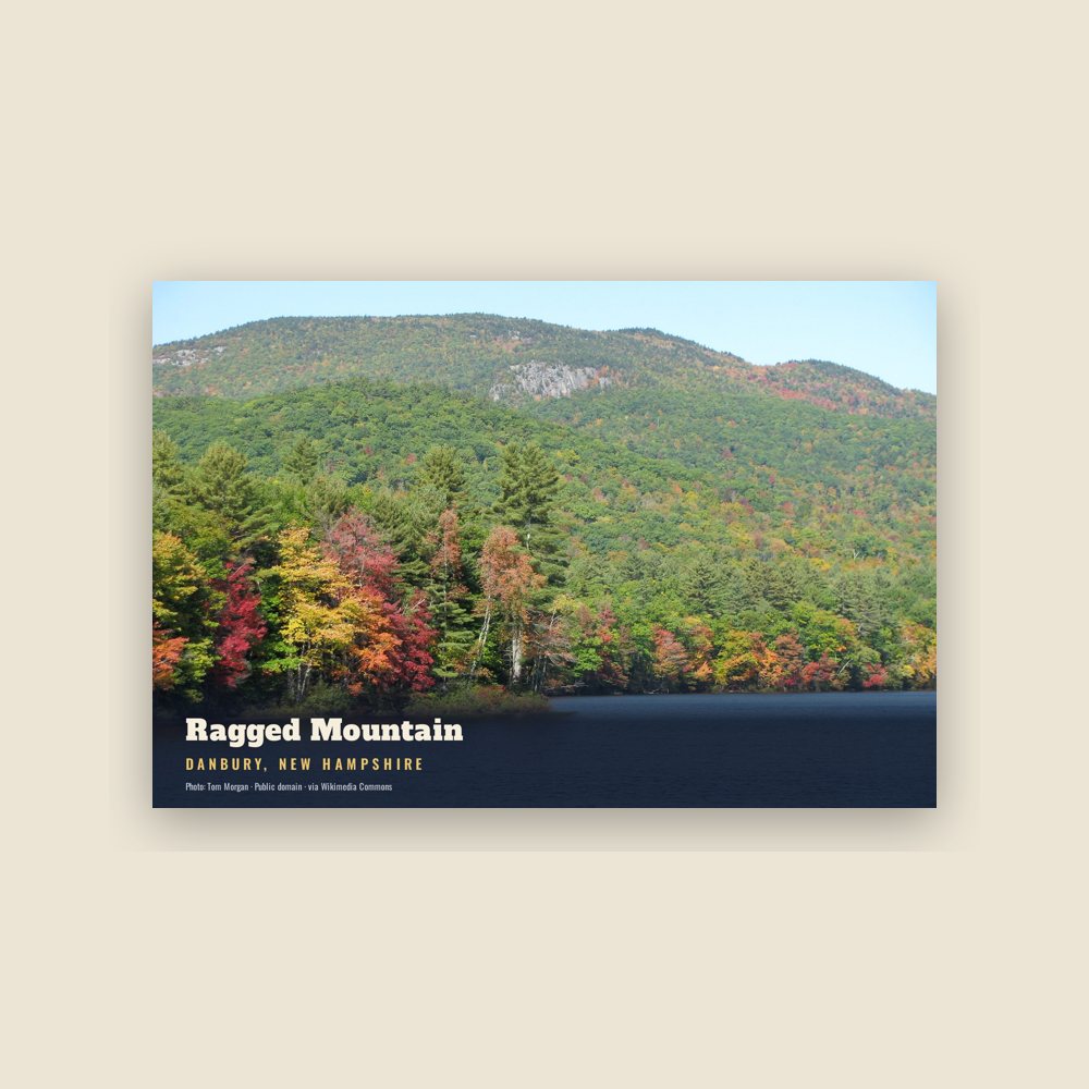 Danbury Ragged Mountain Postcard