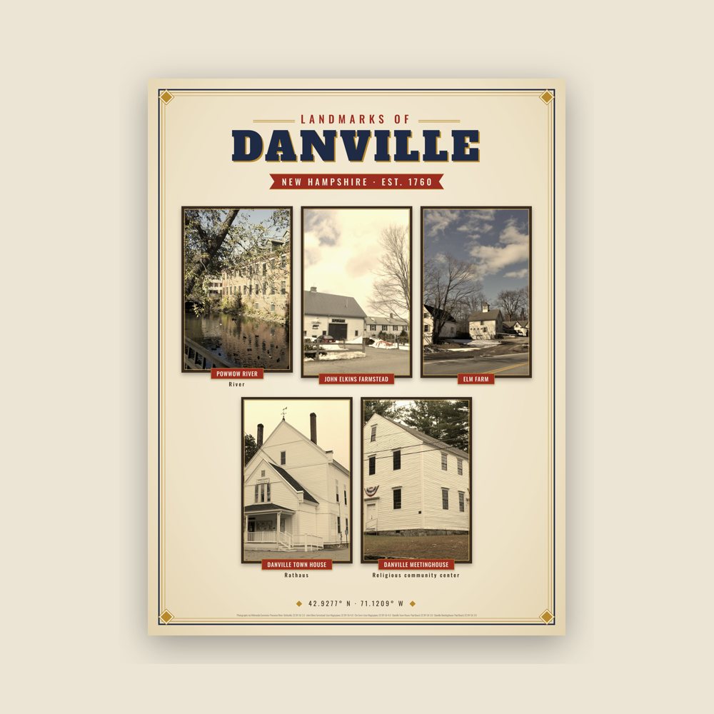 Danville Landmarks Photo Poster
