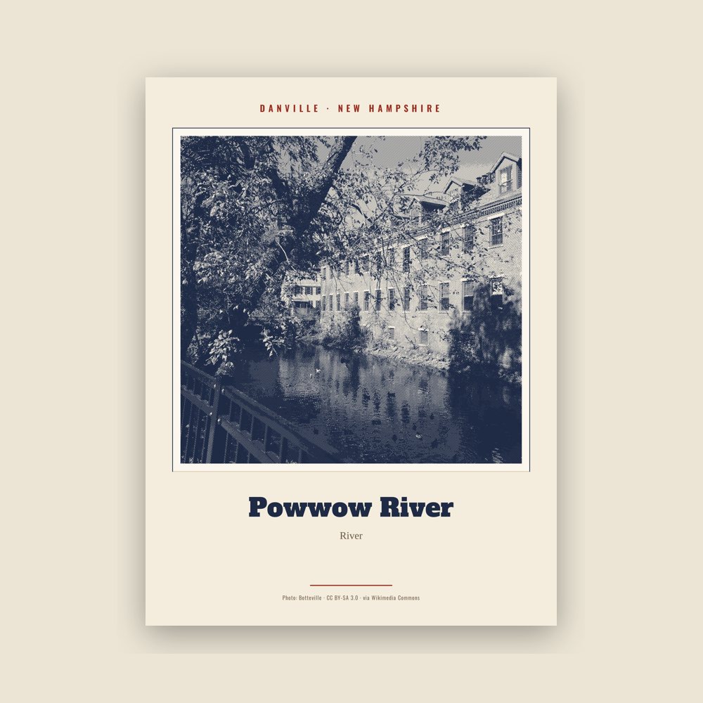 Danville Powwow River Landmark Print