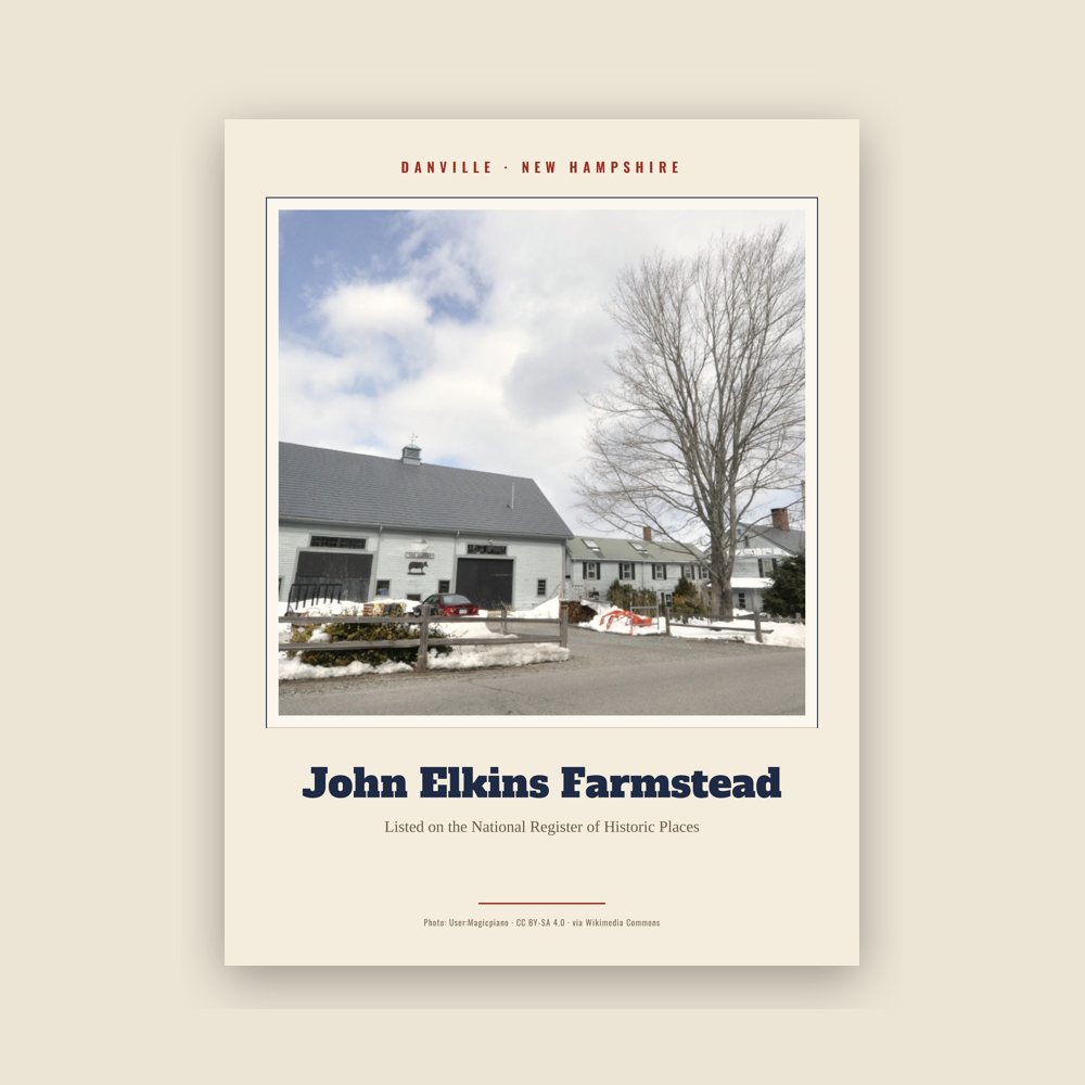 Danville John Elkins Farmstead Landmark Print