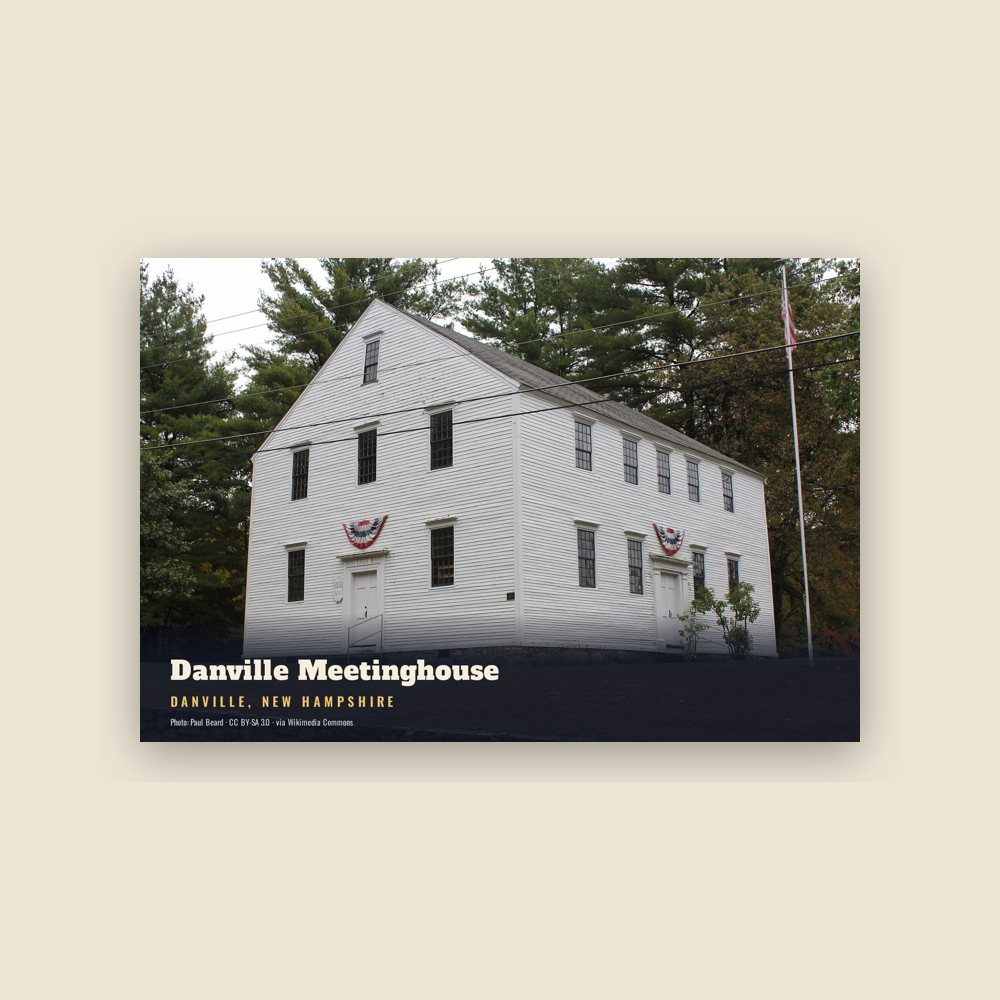 Danville Danville Meetinghouse Postcard
