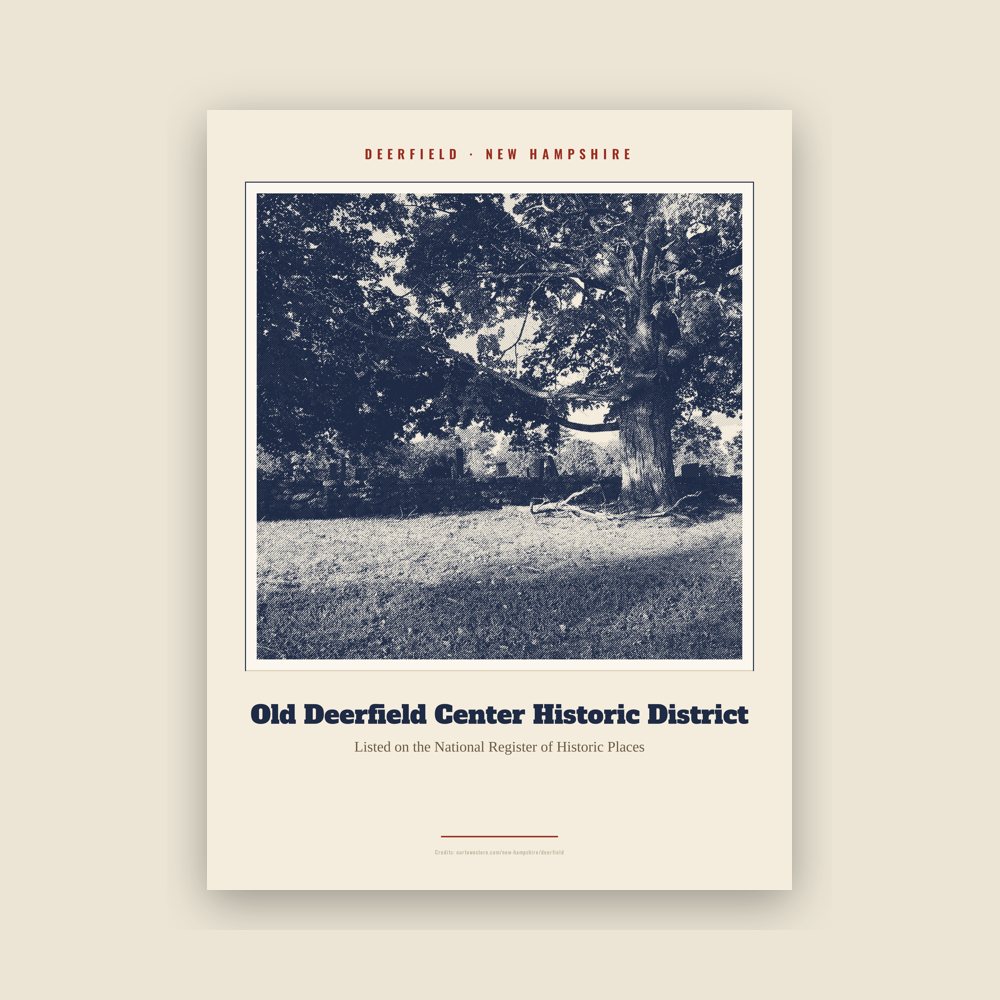 Deerfield Old Deerfield Center Historic District Landmark Print