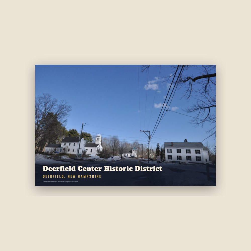 Deerfield Deerfield Center Historic District Postcard