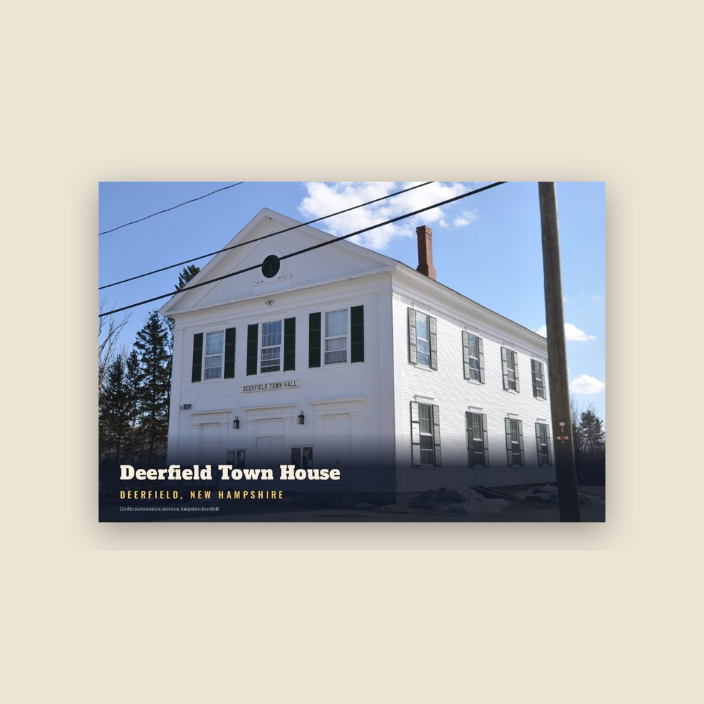 Deerfield Deerfield Town House Postcard