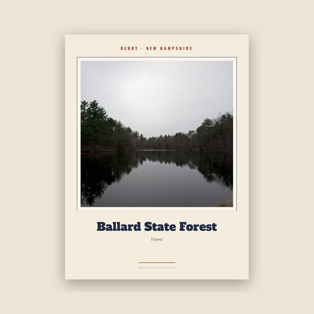 Derry Ballard State Forest Landmark Print