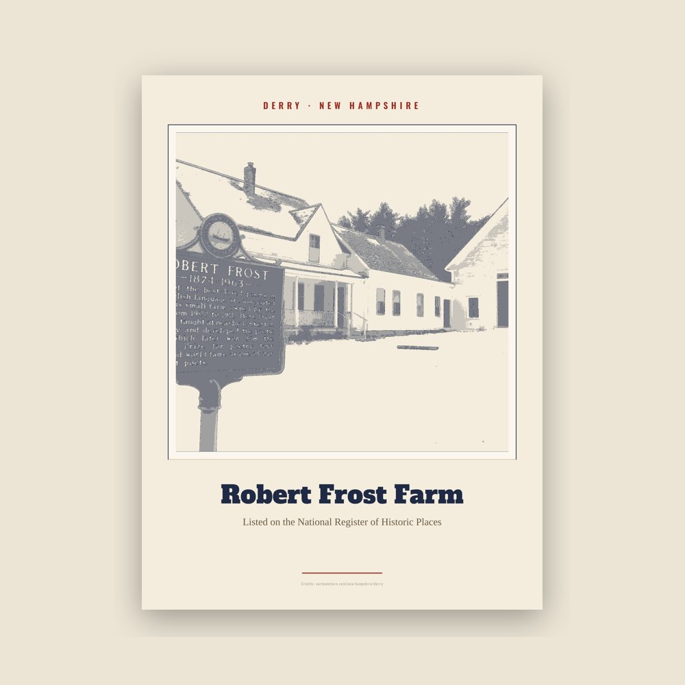 Derry Robert Frost Farm Landmark Print