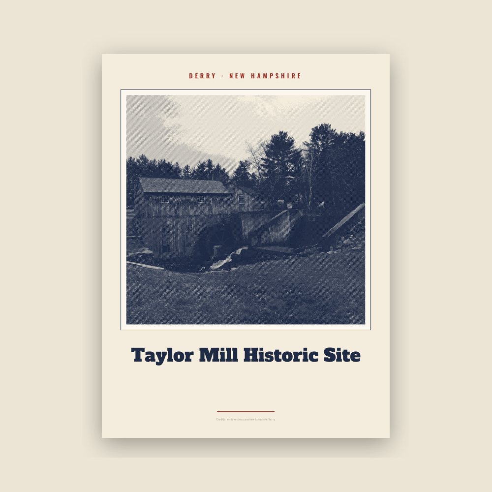 Derry Taylor Mill Historic Site Landmark Print