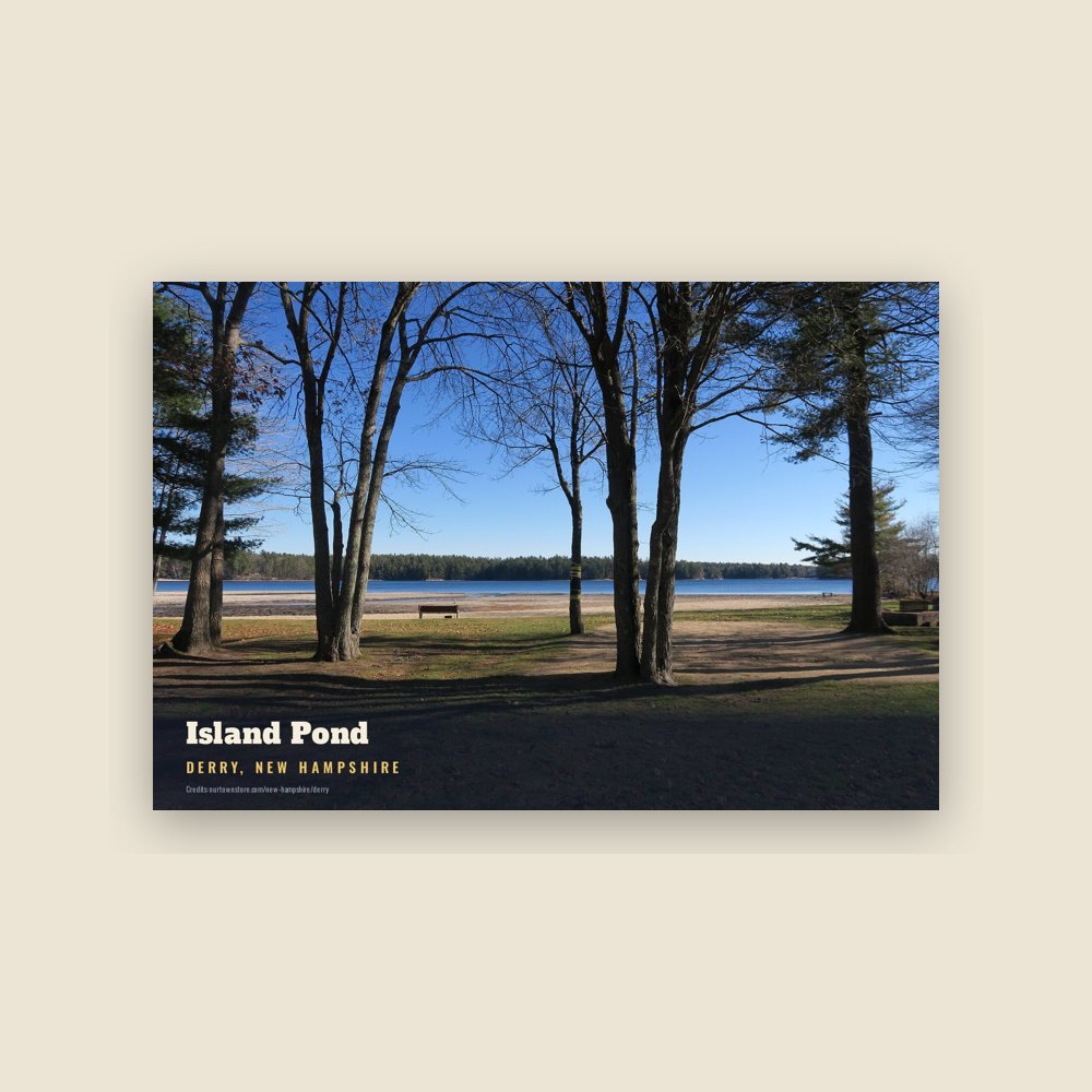 Derry Island Pond Postcard
