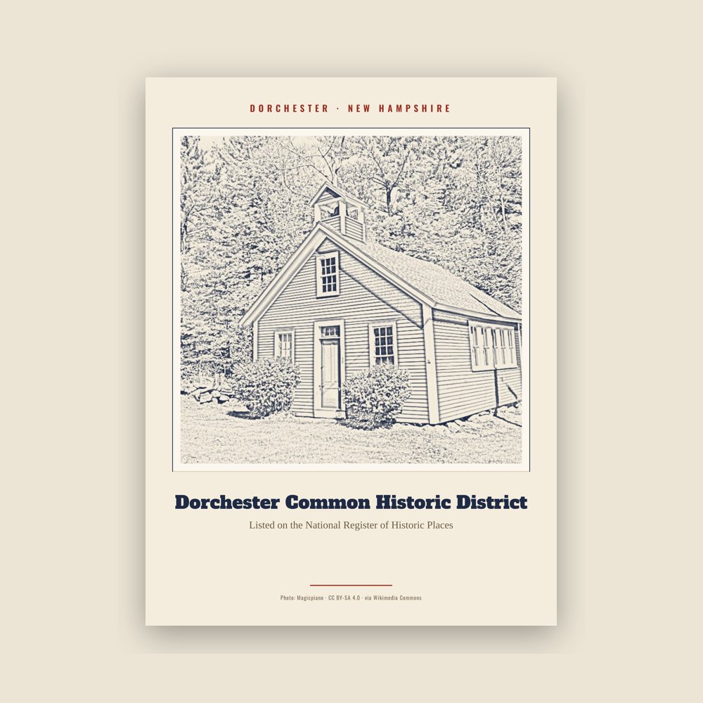 Dorchester Dorchester Common Historic District Landmark Print