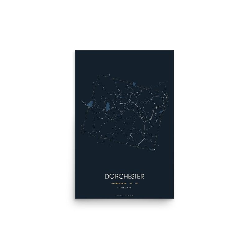 Dorchester Street Map Poster · Midnight