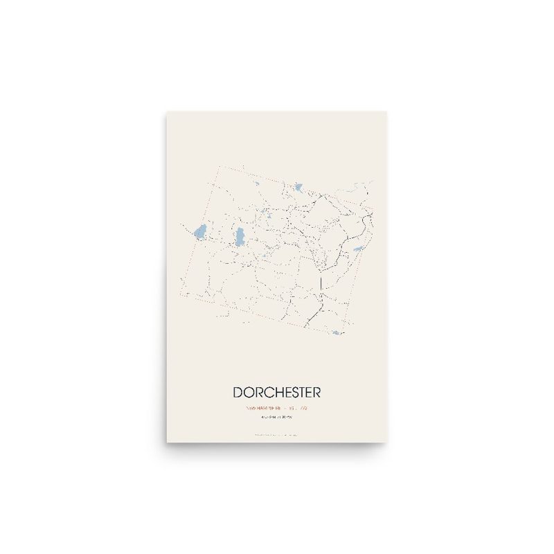 Dorchester Street Map Poster · Linen