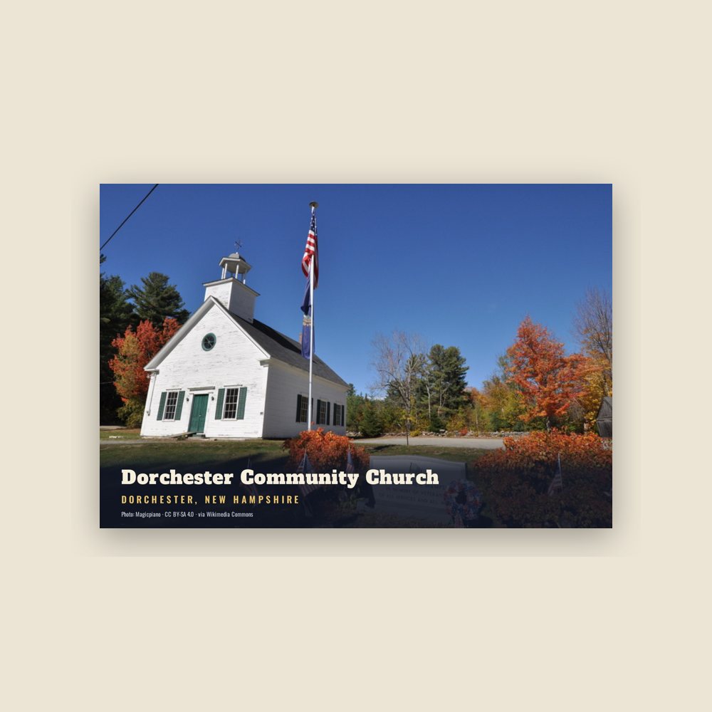 Dorchester Dorchester Community Church Postcard
