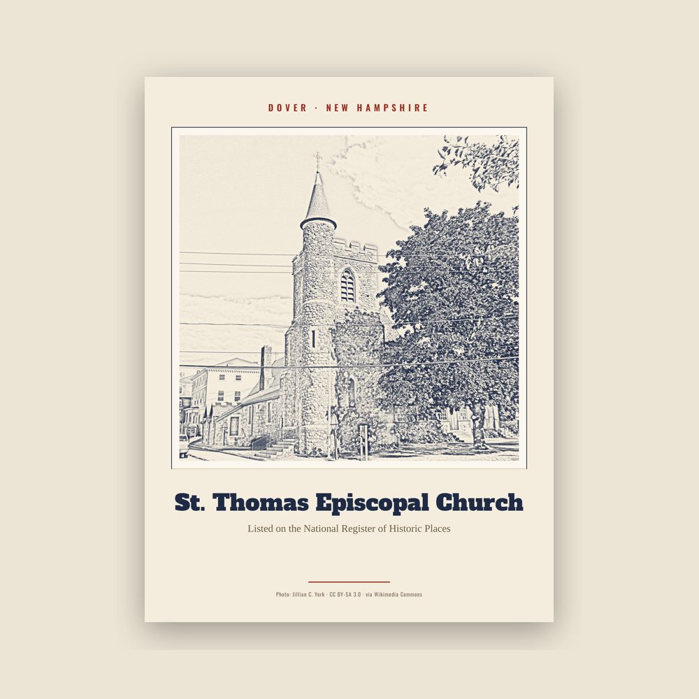 Dover St. Thomas Episcopal Church Landmark Print