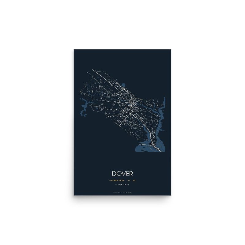Dover Street Map Poster · Midnight
