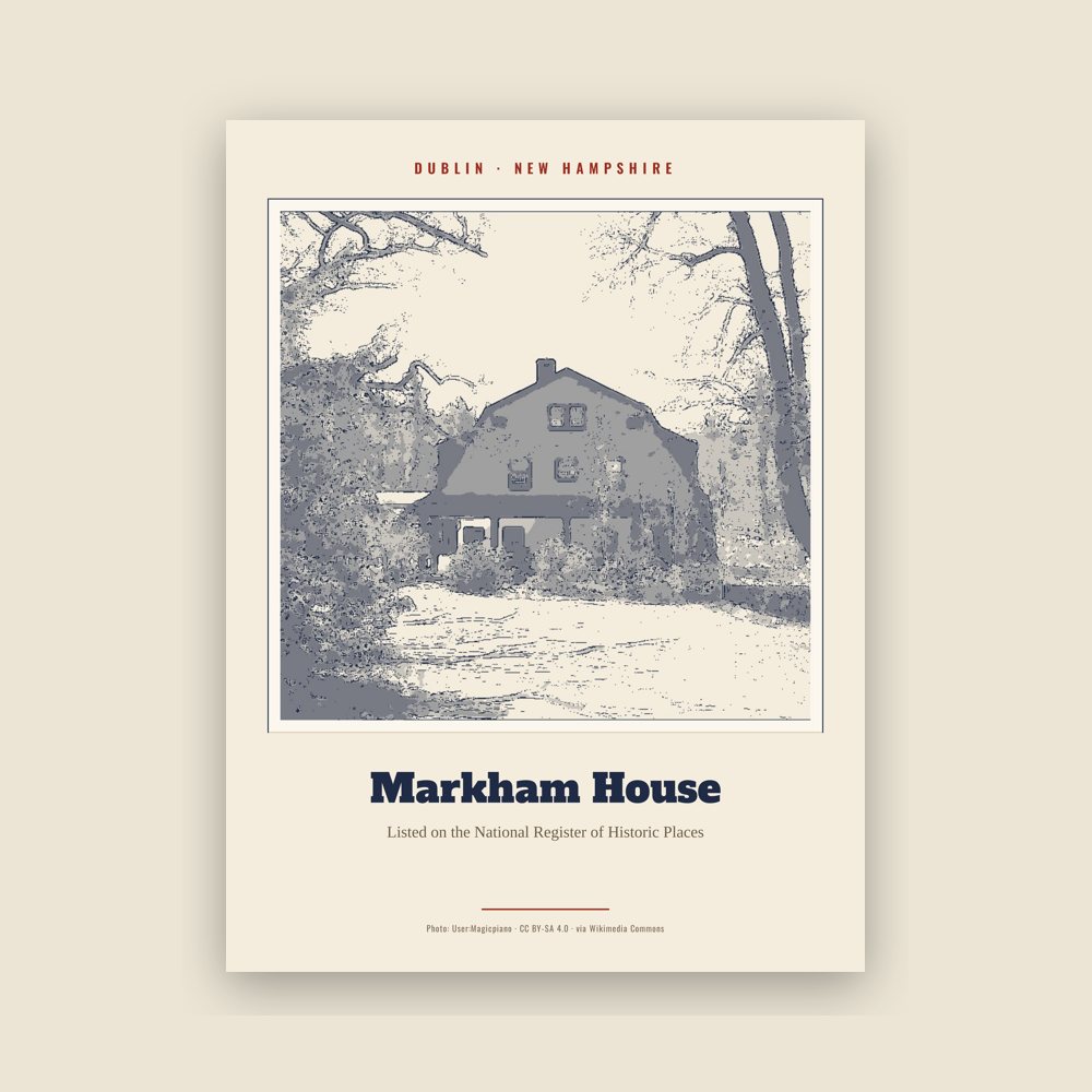 Dublin Markham House Landmark Print