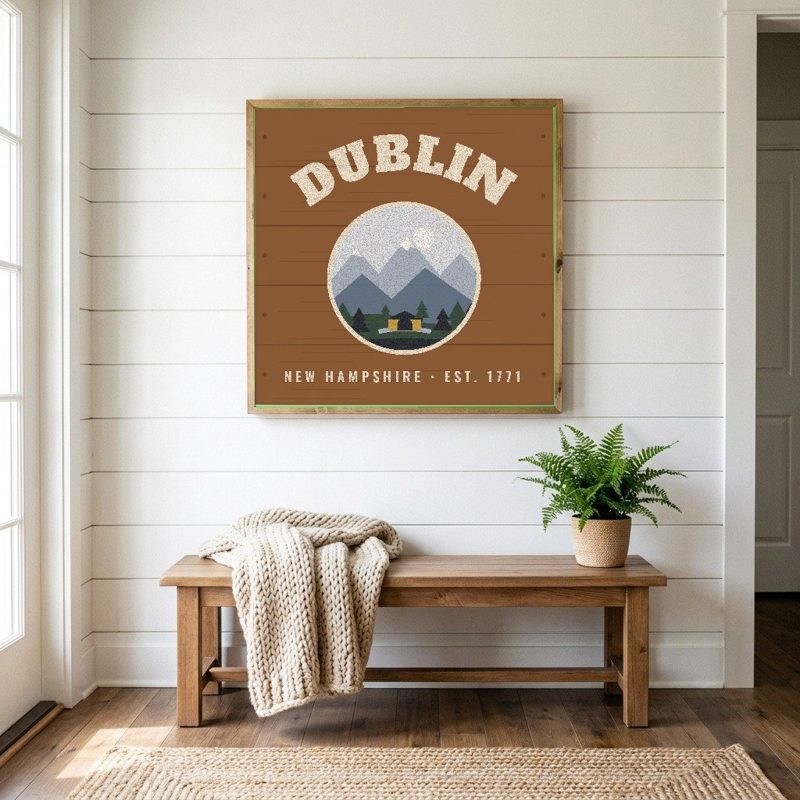 Dublin Hometown Wood Sign