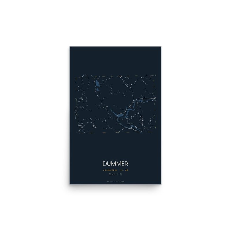 Dummer Street Map Poster · Midnight