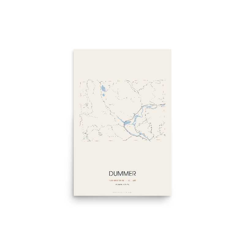 Dummer Street Map Poster · Linen