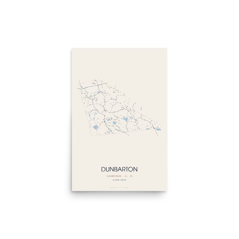 Dunbarton Street Map Poster · Linen