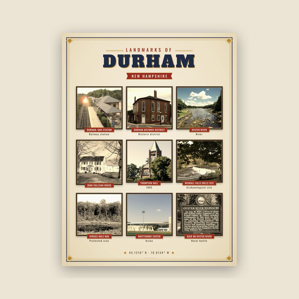 Durham Landmarks Photo Poster
